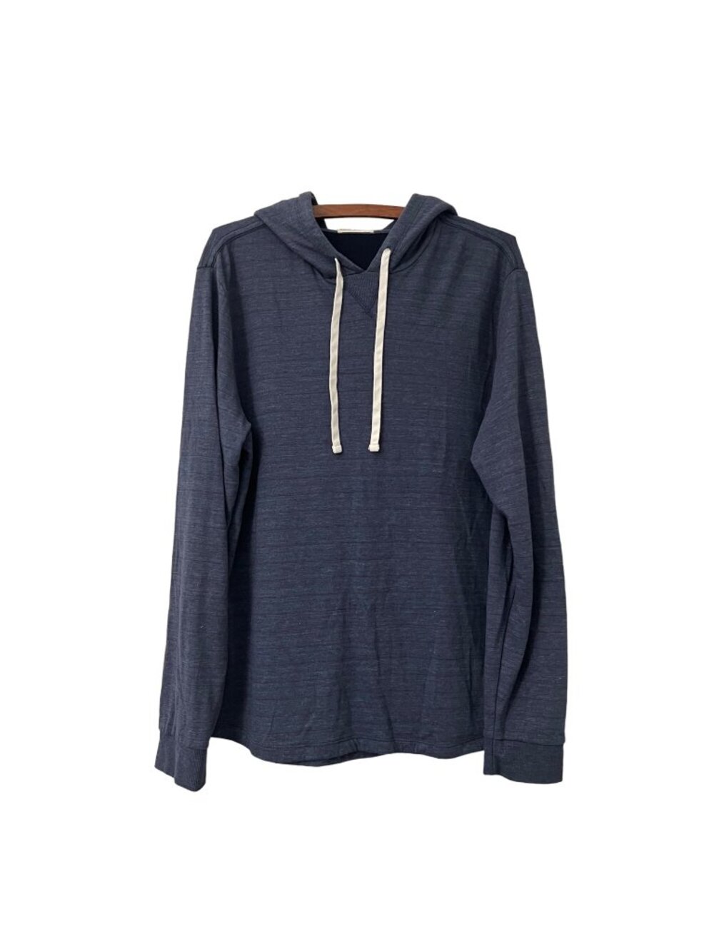 Marine Layer Blue Maroon Striped Pullover Hoodie Mens Size M/L